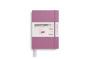 LEUCHTTURM WEEKLY PLANNER 2026 & NB A5 SC 12 MONTHS DUSTY ROSE 372673